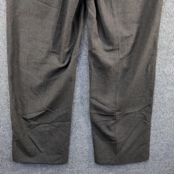 Flying Cross Men's Dress Pants Black Size 34R Pleated Front Made in USA - Picture 7 of 10